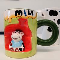 Set 3 Tazze Bimbi Colorate Fantasie Animali in 3D 