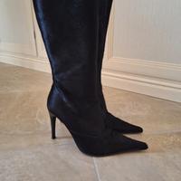 Stivali neri, vero cavallino donna.N.38