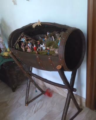 presepe in botte antica