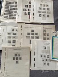 Fogli francobolli Germania con taschine, anni vari