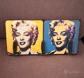Appendiabiti attaccapanni Marilyn Monroe decoupage