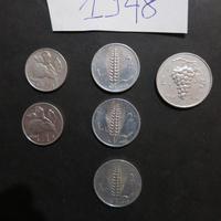 MONETE REPUBBLICA ITALIA 1 2 5 10 L 1948 1949 1950