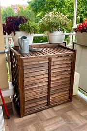 Mobile legno copri condizionatore esterno