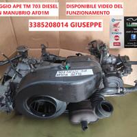 MOTORE PIAGGIO APE TM 703 DIESEL MANUBRIO AFD1M