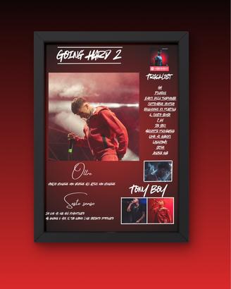 Poster o quadretto A4 degli album di tony boy