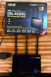 ASUS DSL-AC68U ADSL/VDSL + FTTH fino 1 Gb
