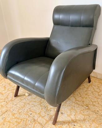 Poltrona modernariato in pelle