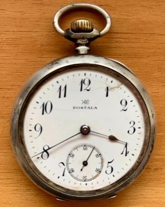 Orologio da taschino Postala cassa argento