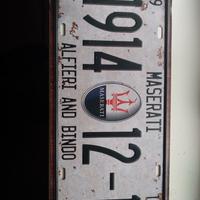 Targa metallo Maserati