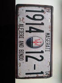 Targa metallo Maserati