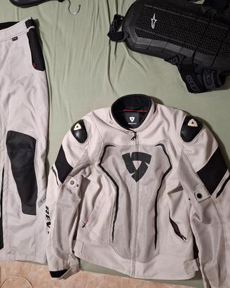 Completo Moto REV'IT Vertex Air + Paraschiena