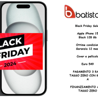 Black Friday 2024 Apple iPhone 15 Black 128 Gb