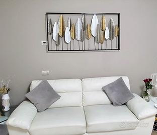 Divano 3 posti in  eco pelle sofà salotto