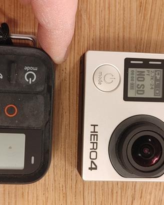 GoPro Hero 4 + Telecomando + zainetto+ accessori