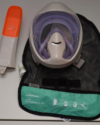 Maschera Snorkeling Decathlon EASYBREATH lilla 6-1
