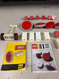 Lego ruote varie +attacchi +manuali