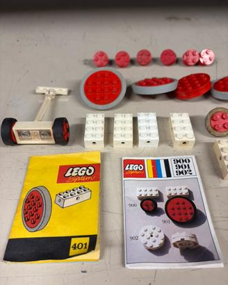 Lego ruote varie +attacchi +manuali