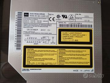 DVD ROM DRIVE Toshiba modello SD-C2512 x tablet