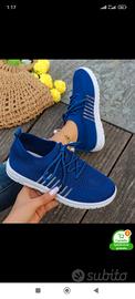 Sneakers slip on blu nuove