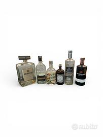 2lotto bottiglie vuote gin