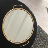 Vassoio ottone bagno oro - scontato-