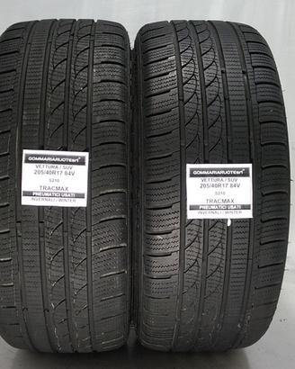 2 PNEUMATICI USATI 205/40R17 84V ICE PLUS TRACMAX 