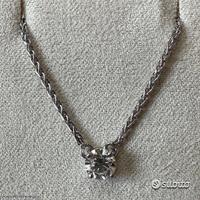 COLLANA PUNTO LUCE ORO 18kt. DIAMANTE 0,41 G VVS2