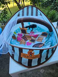 tenda pieghevole da campeggio con zanzariera