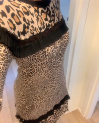 Abito Twin Set leopardato
