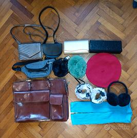 LOTTO BORSE E ACCESSORI DONNA 12 PEZZI