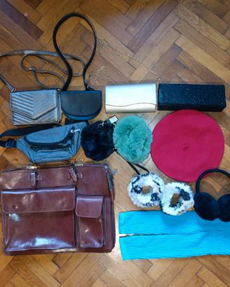 LOTTO BORSE E ACCESSORI DONNA 12 PEZZI