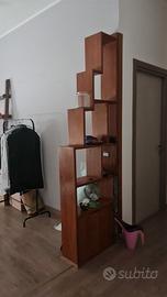 Parete divisoria in noce massello 