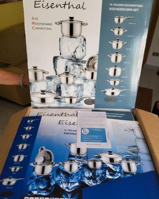 Batteria di pentole Eisenthal acciaio inox 18/10