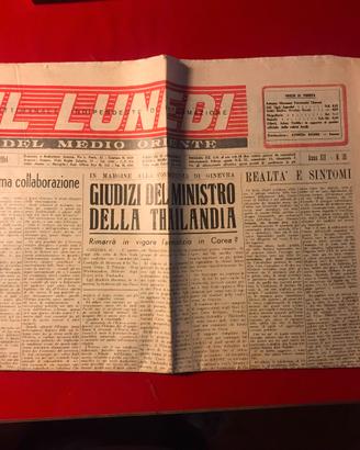 il lunedi del medio oriente giornale d'epoca