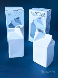 Set 2 Lattiere "Brik" in porcellana "Seletti"