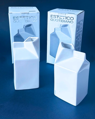 Set 2 Lattiere "Brik" in porcellana "Seletti"