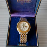 Raro Seiko 7T59-7A20 Olympic Chrono orologio uomo 