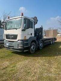 Man tgs pianale con gru hiab