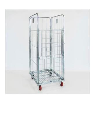 Cesta ferro zingato con ruote