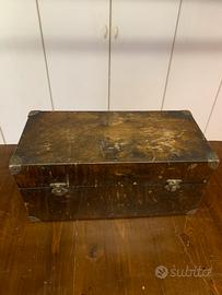 Bauletto cassa baule cassetta legno vintage