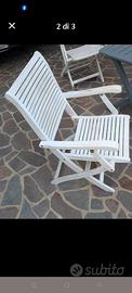 Sedie da giardino in legno