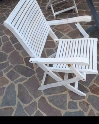 Sedie da giardino in legno
