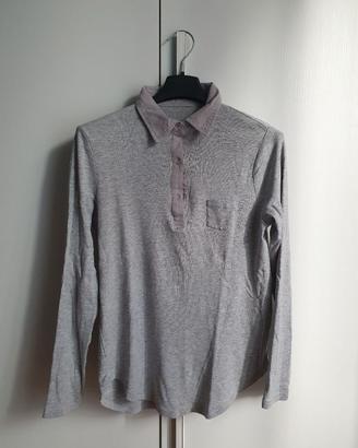 Maglia Grigia donna con colletto – S/M