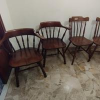4 sedie “vecchia America”