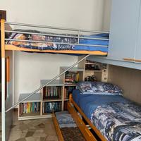 Cameretta Moretti Compact a soppalco completa