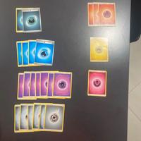 Set di 24 carte Pokemon energia