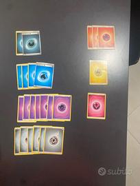 Set di 24 carte Pokemon energia