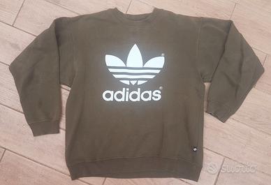 ADIDAS - FELPA vintage verde - anni '90 - tg M / L