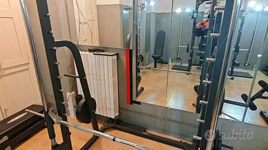 gabbia rack palestra e multipower smith machine