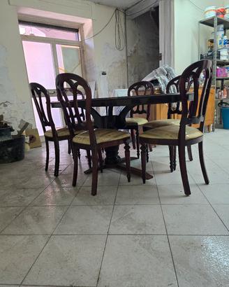 tavolo e sedie stile inglesr
